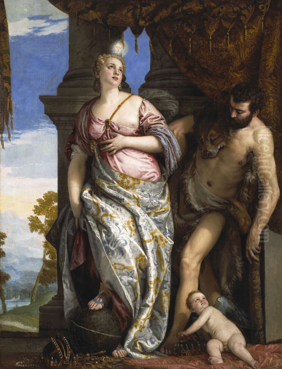 Allegory of Wisdom and Strength Oil Painting by Paolo Veronese (Caliari)