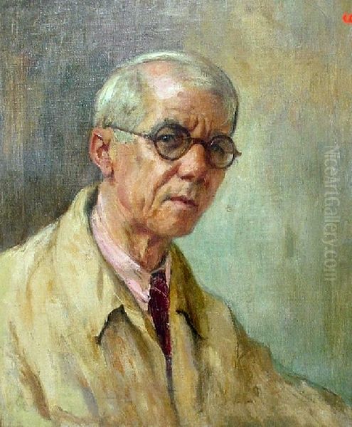 Self-portrait Oil Painting by Lucilio de Albuquerque