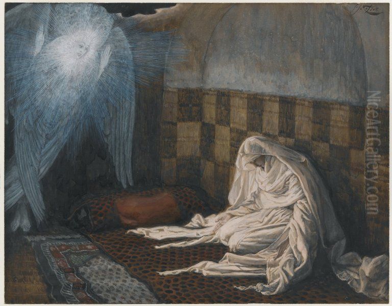 The Annunciation Oil Painting by James Jacques Joseph Tissot