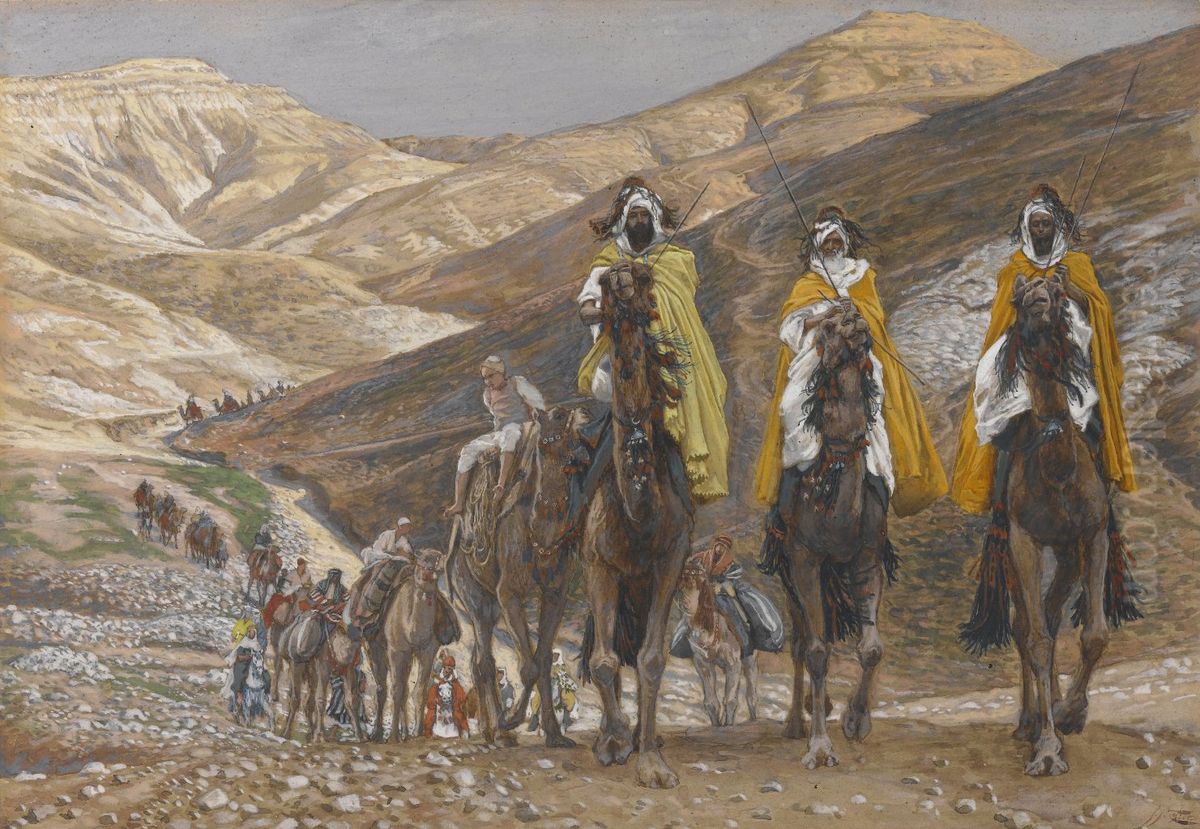 The Magi Journeying Oil Painting by James Jacques Joseph Tissot