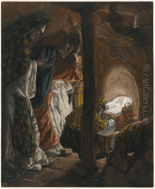 The Adoration of the Magi Oil Painting by James Jacques Joseph Tissot