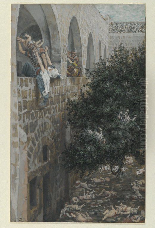 The Massacre of the Innocents Oil Painting by James Jacques Joseph Tissot