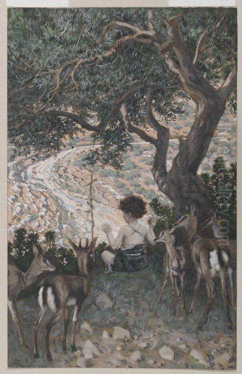 L'enfance de saint Jean-Baptiste Oil Painting by James Jacques Joseph Tissot