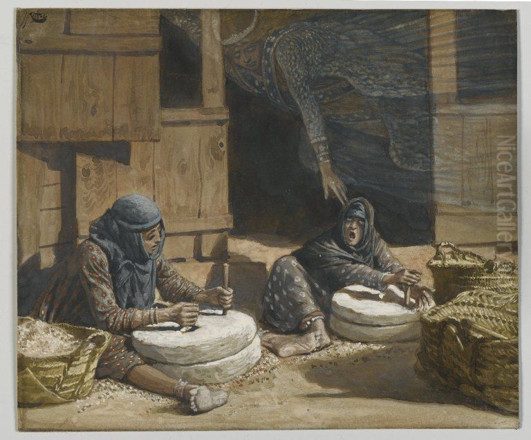 The Two Women at the Mill Oil Painting by James Jacques Joseph Tissot