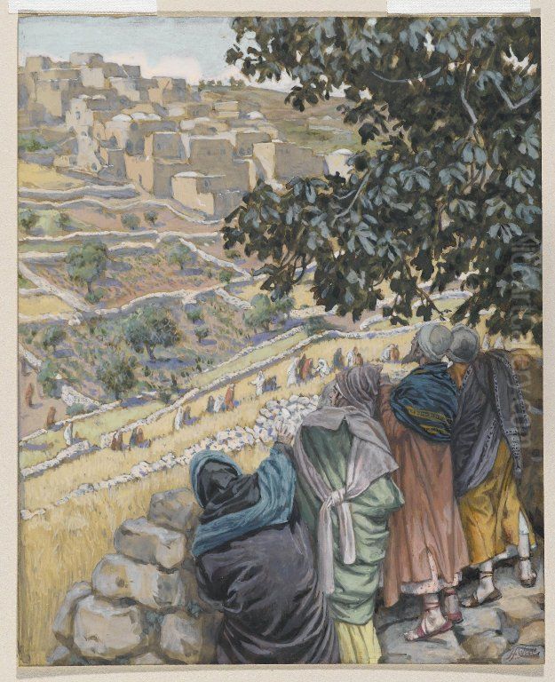 The Disciples Eat Wheat on the Sabbath Oil Painting by James Jacques Joseph Tissot