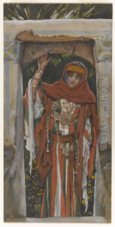 Madeleine avant sa conversion Oil Painting by James Jacques Joseph Tissot