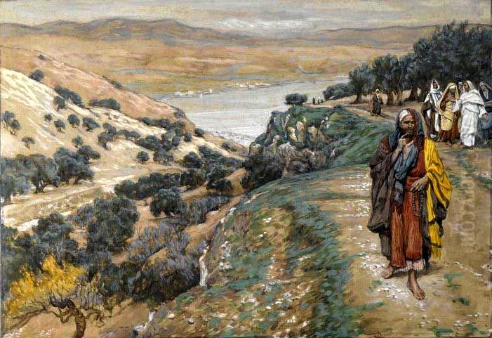 Le jeune homme riche s'en alla triste Oil Painting by James Jacques Joseph Tissot