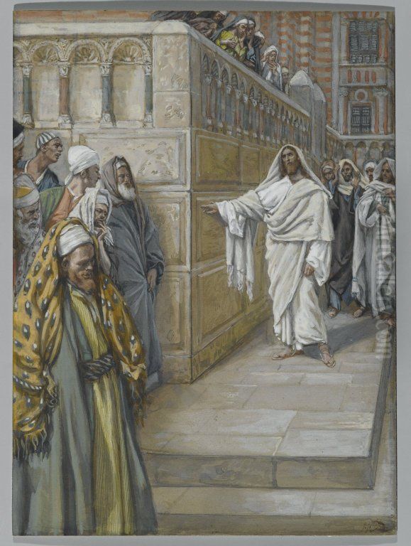 Le pierre angulaire Oil Painting by James Jacques Joseph Tissot