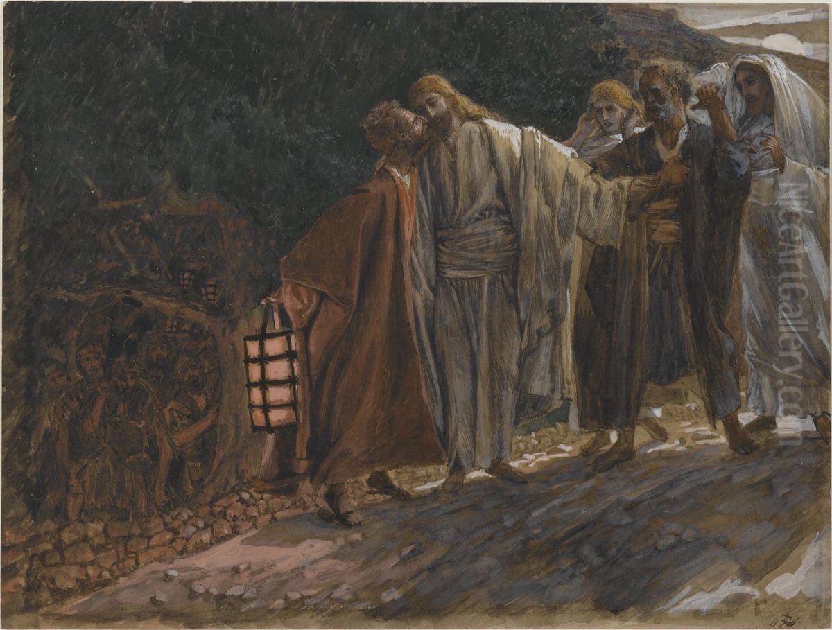 The Kiss of Judas Oil Painting by James Jacques Joseph Tissot