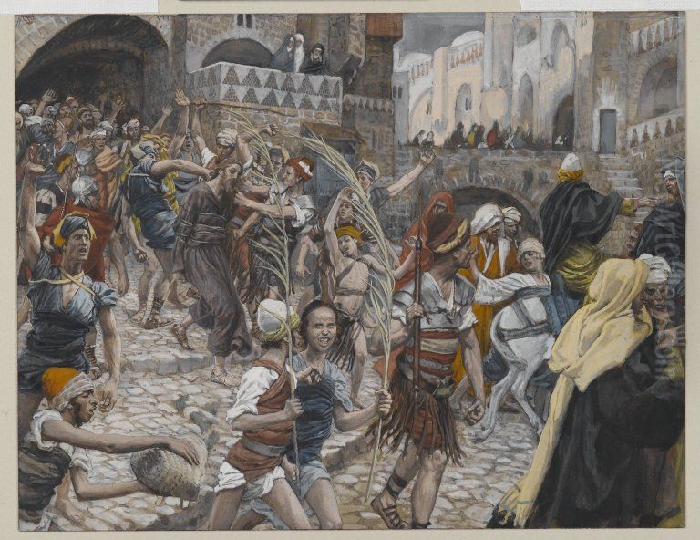 Jesus Led from Caiaphas to Pilate Oil Painting by James Jacques Joseph Tissot