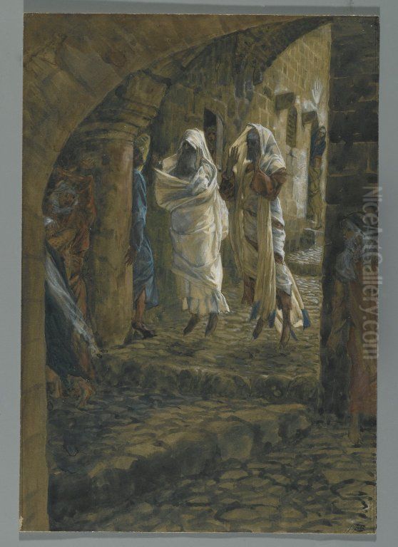 The Dead Appear in Jerusalem Oil Painting by James Jacques Joseph Tissot