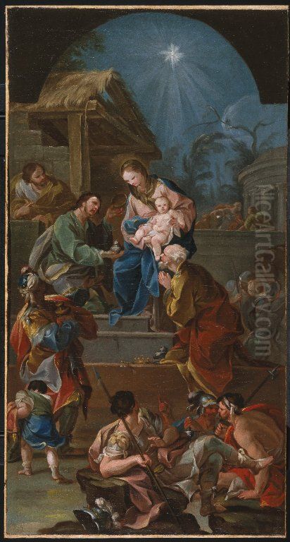 Adoration of the Magi Oil Painting by Antonio Gonzalez Velazquez