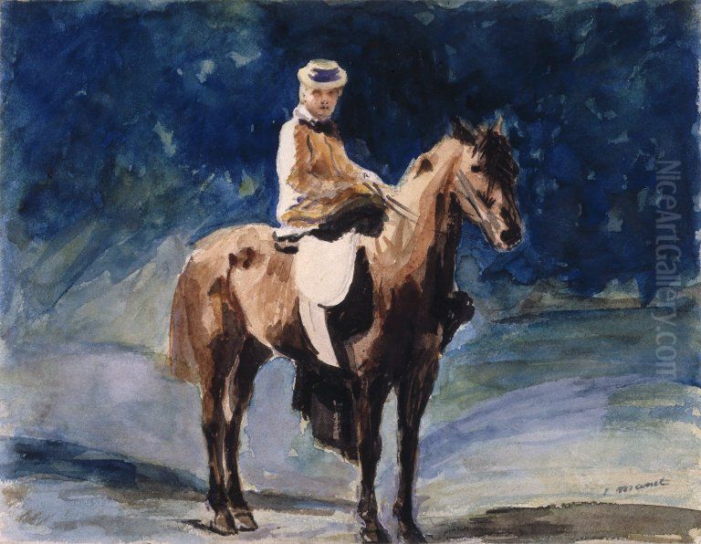 The Equestrienne Oil Painting by Edouard Manet