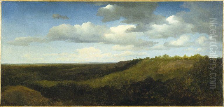 Landscape in the Roman Campagna Oil Painting by Charles-Francois Daubigny