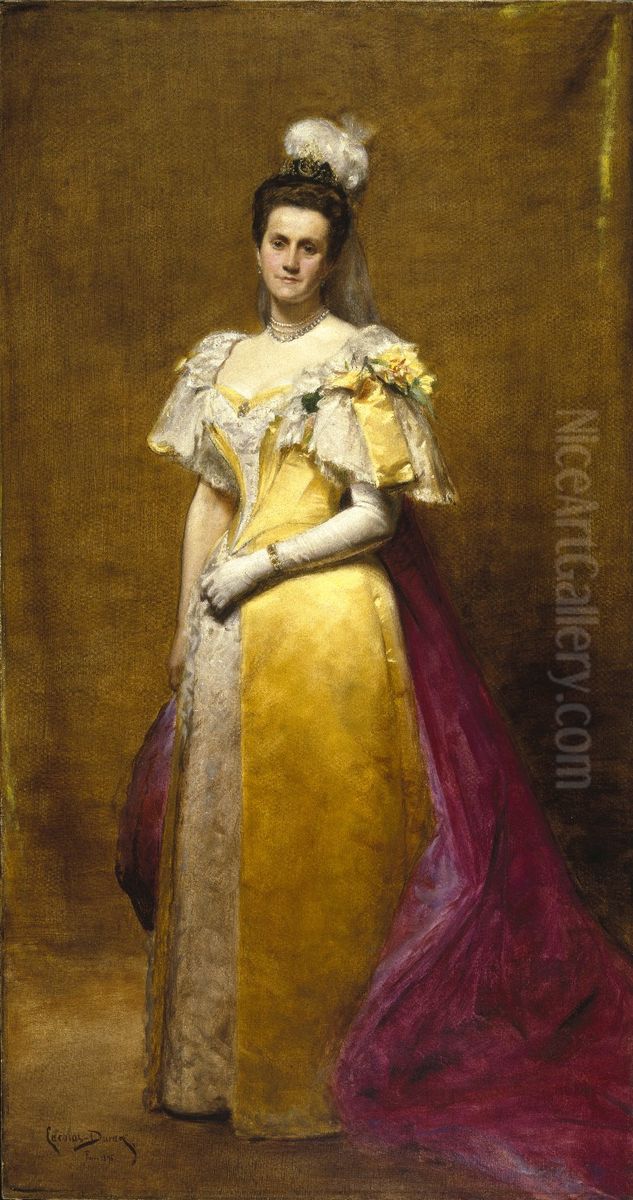 Portrait of Emily Warren Roebling Oil Painting by Carolus-Duran