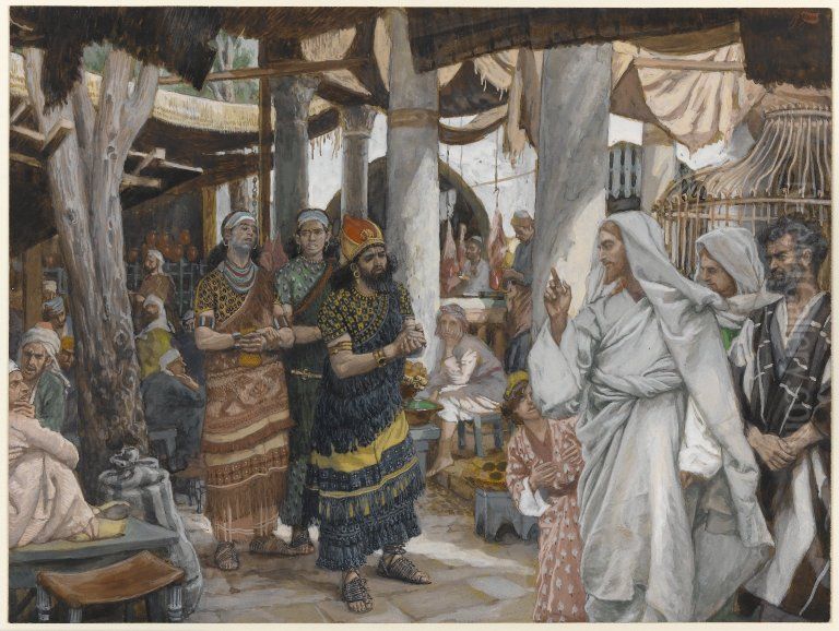 The Healing of the Officer's Son Oil Painting by James Jacques Joseph Tissot