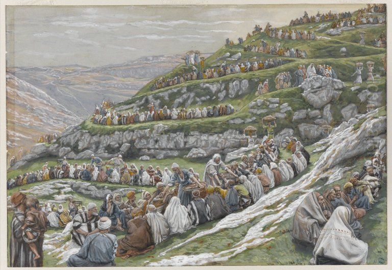 La multiplication des pains Oil Painting by James Jacques Joseph Tissot