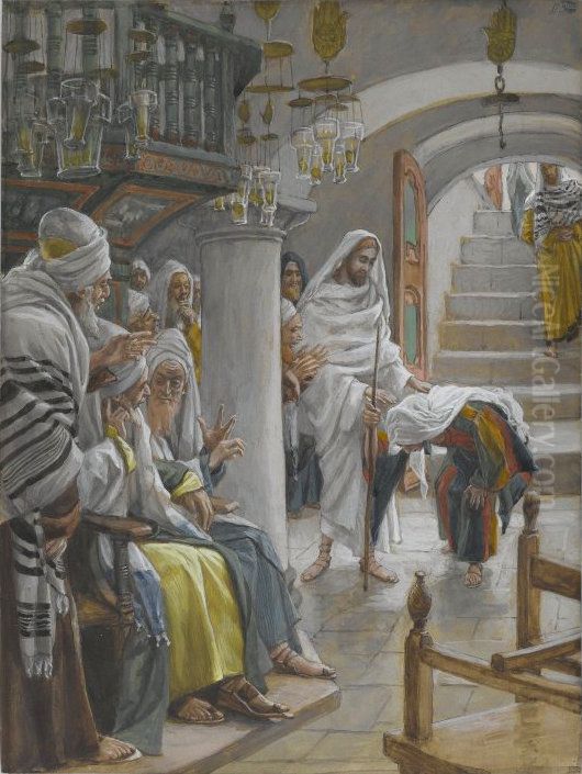 La femme malade depuis dix-huit ans Oil Painting by James Jacques Joseph Tissot