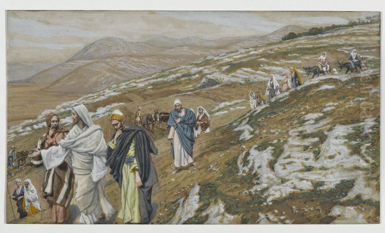 Jesus en voyage Oil Painting by James Jacques Joseph Tissot