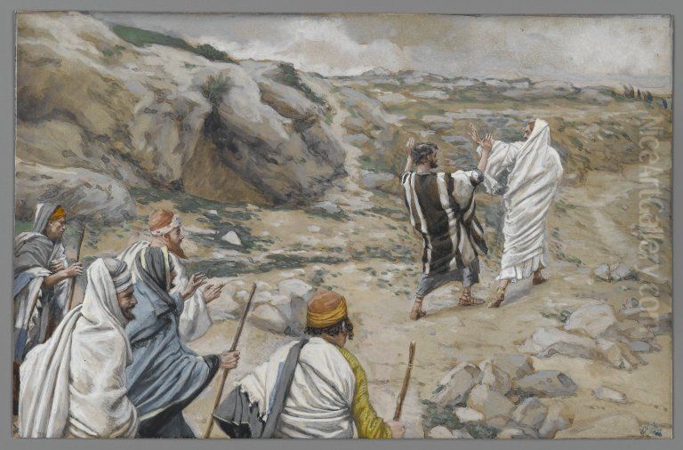 Retire-toi, Satan Oil Painting by James Jacques Joseph Tissot