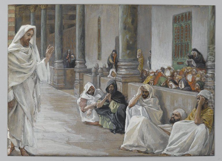 He Who is of God Hears the Word of God Oil Painting by James Jacques Joseph Tissot