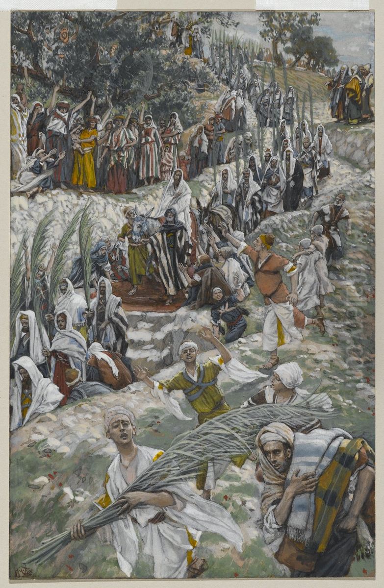 Le cortege sur le mont des Oliviers Oil Painting by James Jacques Joseph Tissot