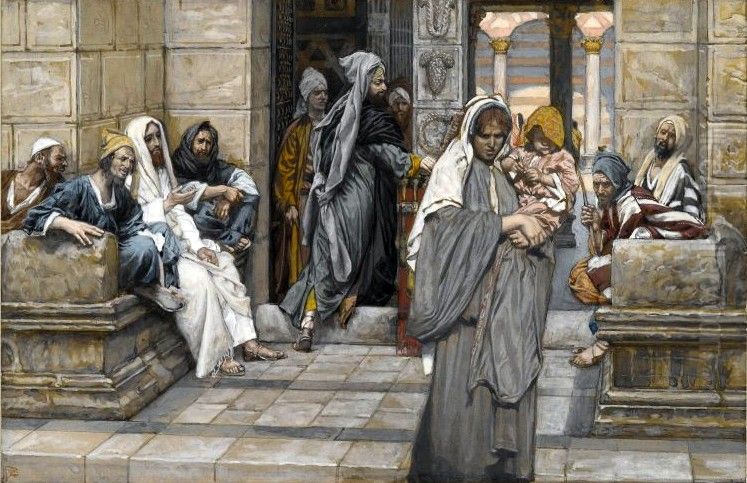The Widow's Mite Oil Painting by James Jacques Joseph Tissot