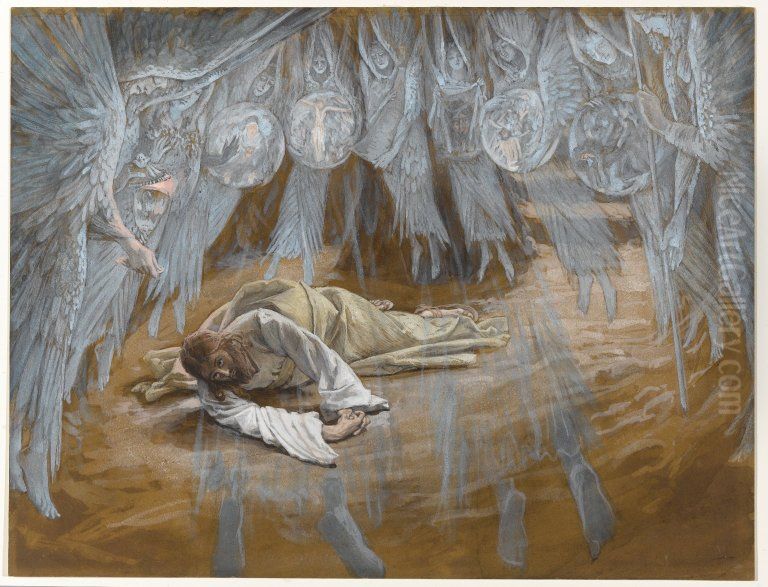 The Grotto of the Agony Oil Painting by James Jacques Joseph Tissot
