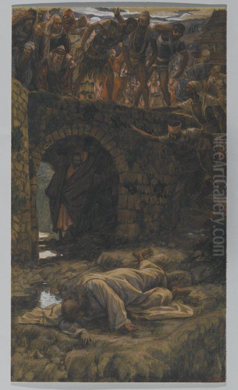 The Bridge of Kedron Oil Painting by James Jacques Joseph Tissot