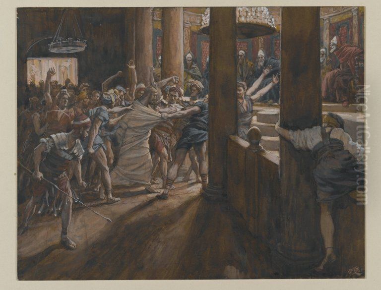 The Tribunal of Annas Oil Painting by James Jacques Joseph Tissot