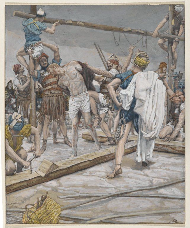 Jesus Stripped of His Clothing Oil Painting by James Jacques Joseph Tissot
