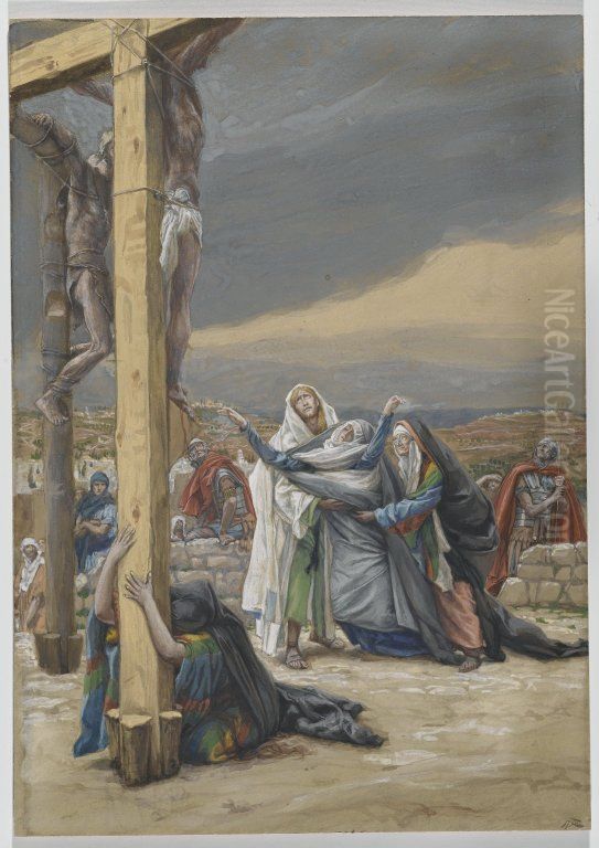 Mater Dolorosa Oil Painting by James Jacques Joseph Tissot