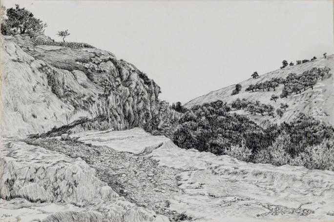 Vallee de Hinon Oil Painting by James Jacques Joseph Tissot