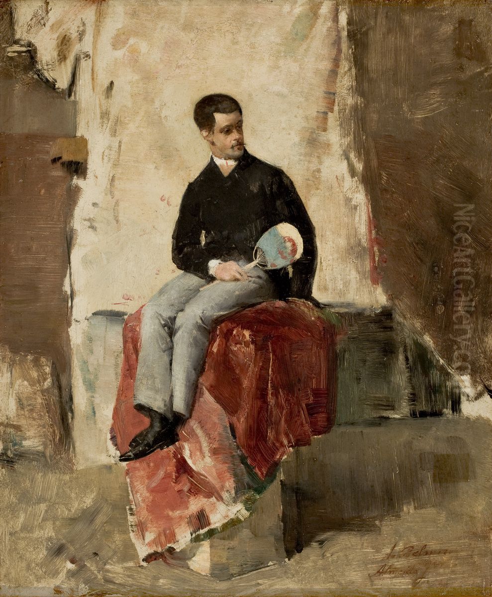 O Pintor Belmiro de Almeida Oil Painting by Jose Ferraz De Almeida Junior