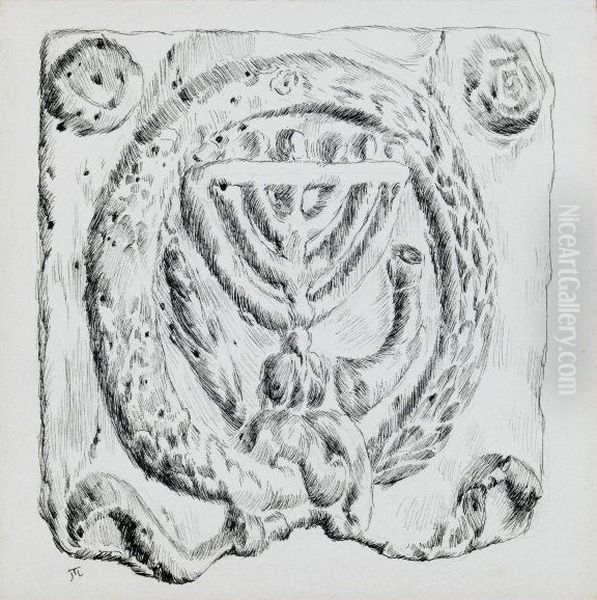 Judaic Ornament Oil Painting by James Jacques Joseph Tissot