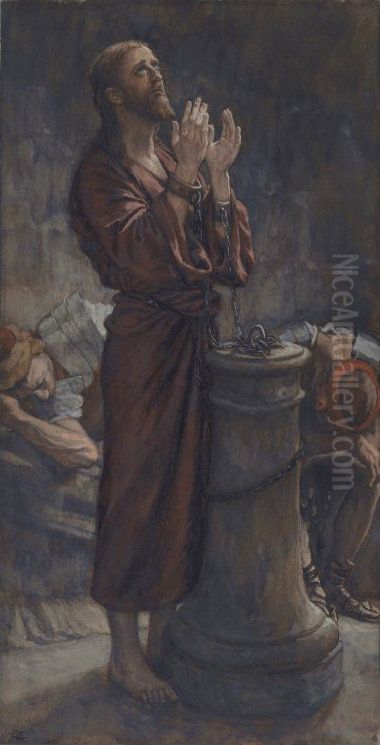Good Friday Morning: Jesus in Prison Oil Painting by James Jacques Joseph Tissot