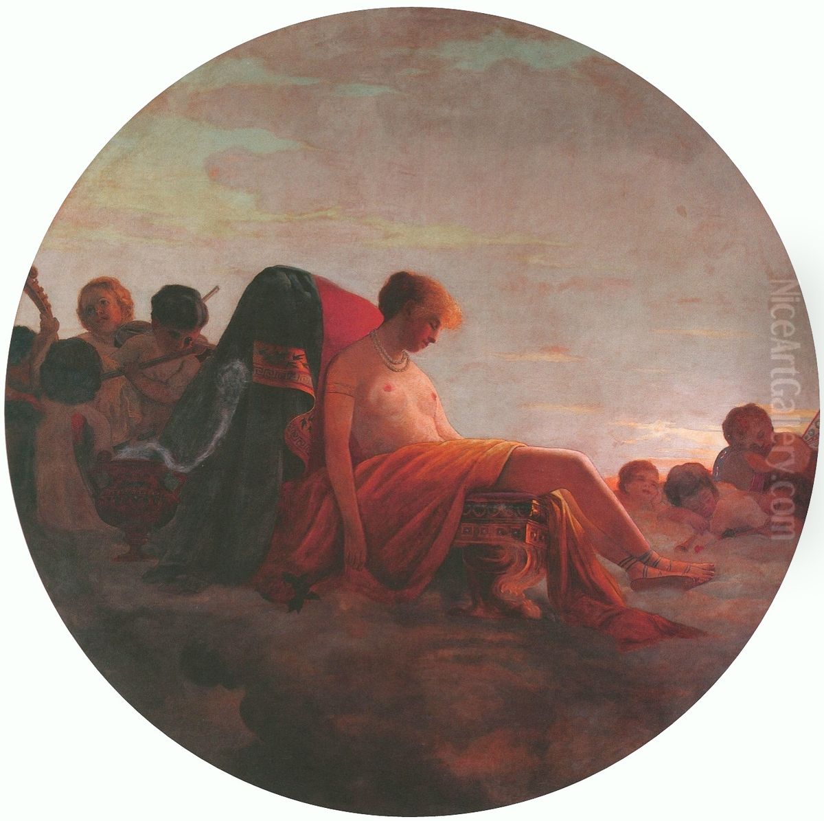 Aurora Oil Painting by Jose Ferraz De Almeida Junior