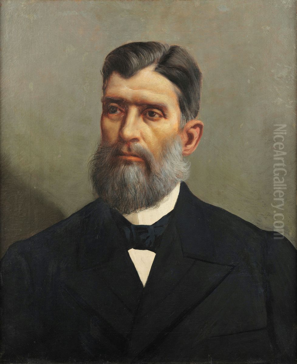 Portrait of Prudente de Moraes Oil Painting by Jose Ferraz De Almeida Junior