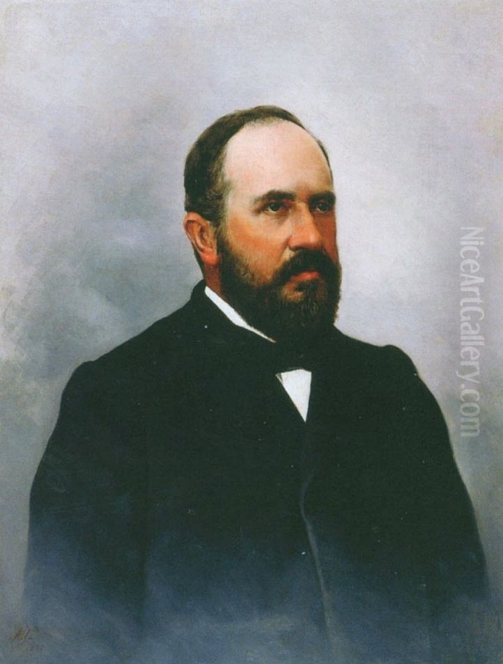 Francisco de Assis Peixoto Gomide Oil Painting by Jose Ferraz De Almeida Junior