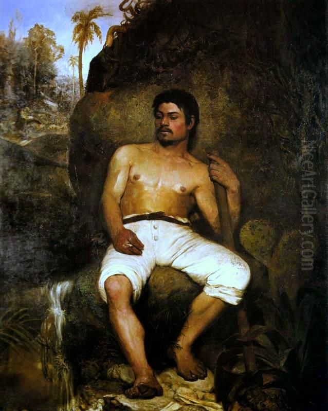 The Brazilian lumberjack Oil Painting by Jose Ferraz De Almeida Junior