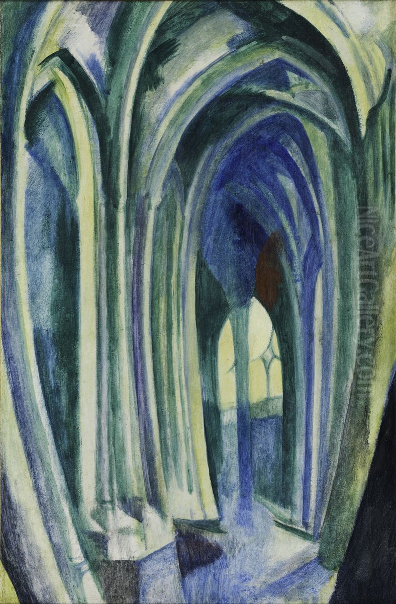 Saint-Severin No. 5 Oil Painting by Robert Delaunay