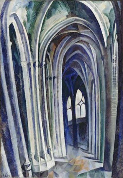 Saint-Severin No. 1 Oil Painting by Robert Delaunay