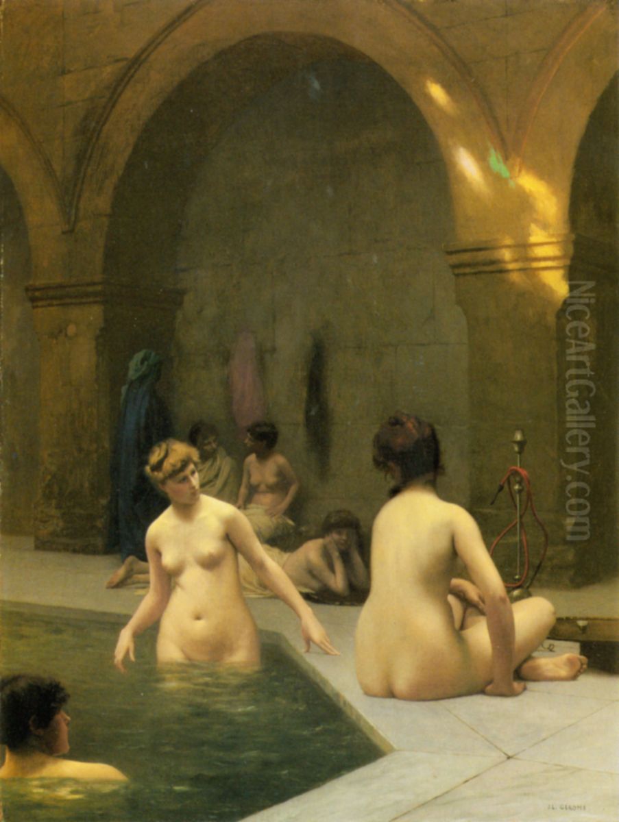 The Bathers Oil Painting by Jean-Leon Gerome