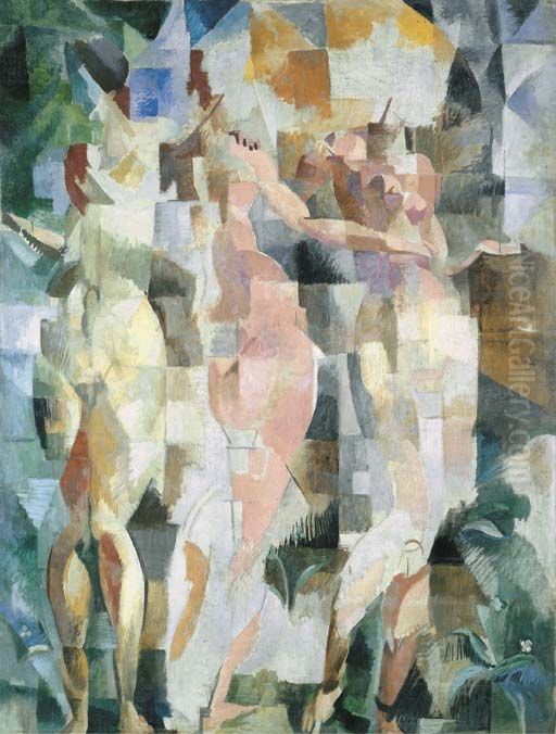 The Three Graces Oil Painting by Robert Delaunay