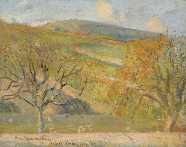 Mountain Landscape Oil Painting by Robert Delaunay