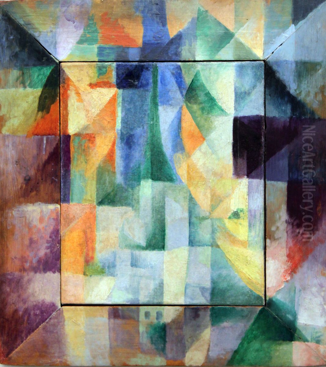 Simultaneous Windows Oil Painting by Robert Delaunay
