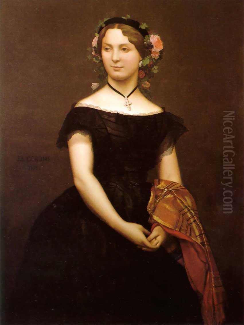 Portrait of Mademoiselle Durand Oil Painting by Jean-Leon Gerome