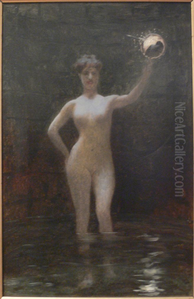 The Truth at the bottom of a well Oil Painting by Jean-Leon Gerome