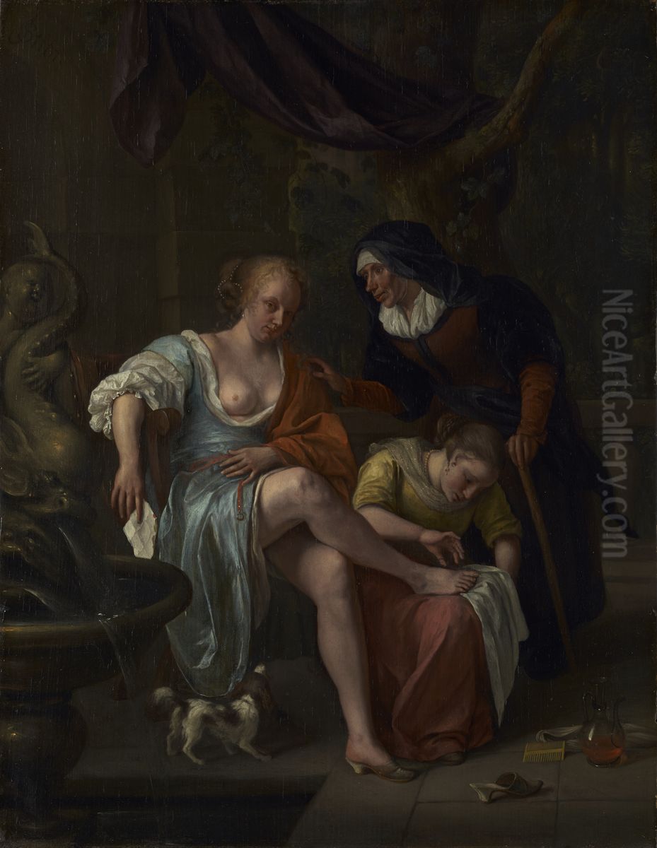 Bathsheba After the Bath Oil Painting by Jan Steen