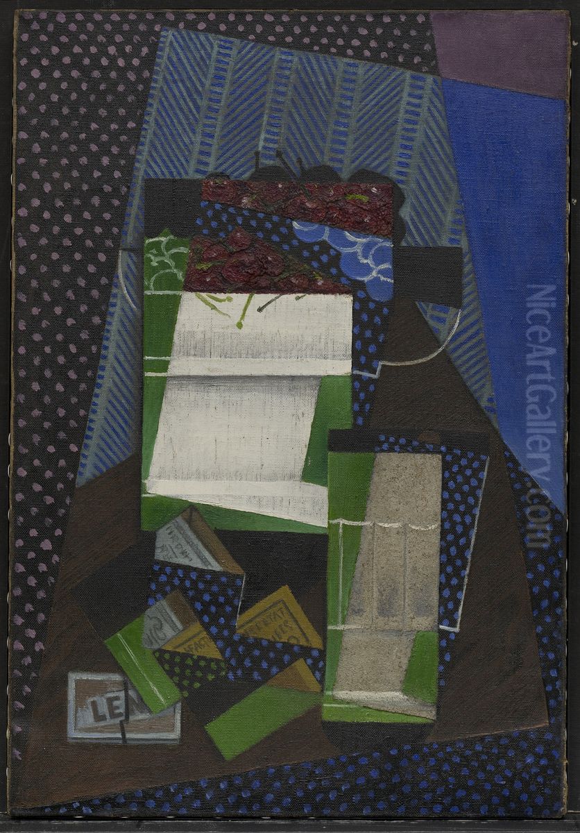 Les cerises. Oil Painting by Juan Gris